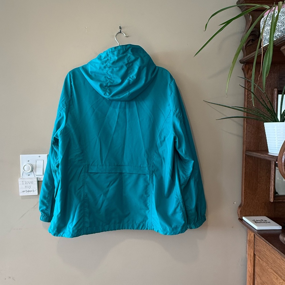 Northern Reflections Packaway Lightweight Teal Jacket - Picture 9 of 13